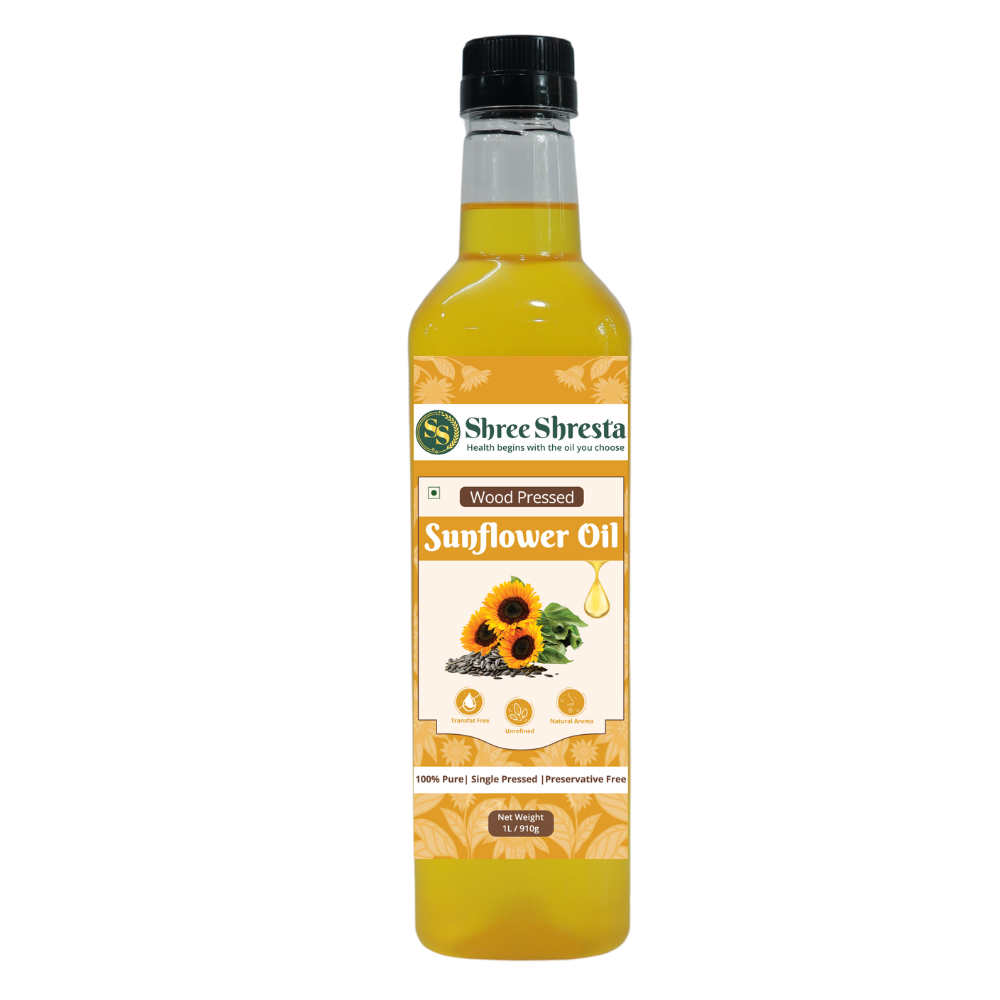Wood-Pressed Sunflower Oil (Shellless, Chem-free)