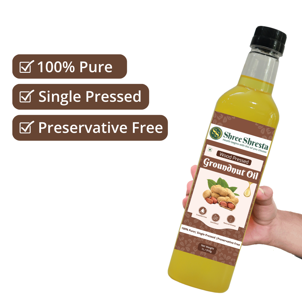 Wood-pressed Groundnut Oil
