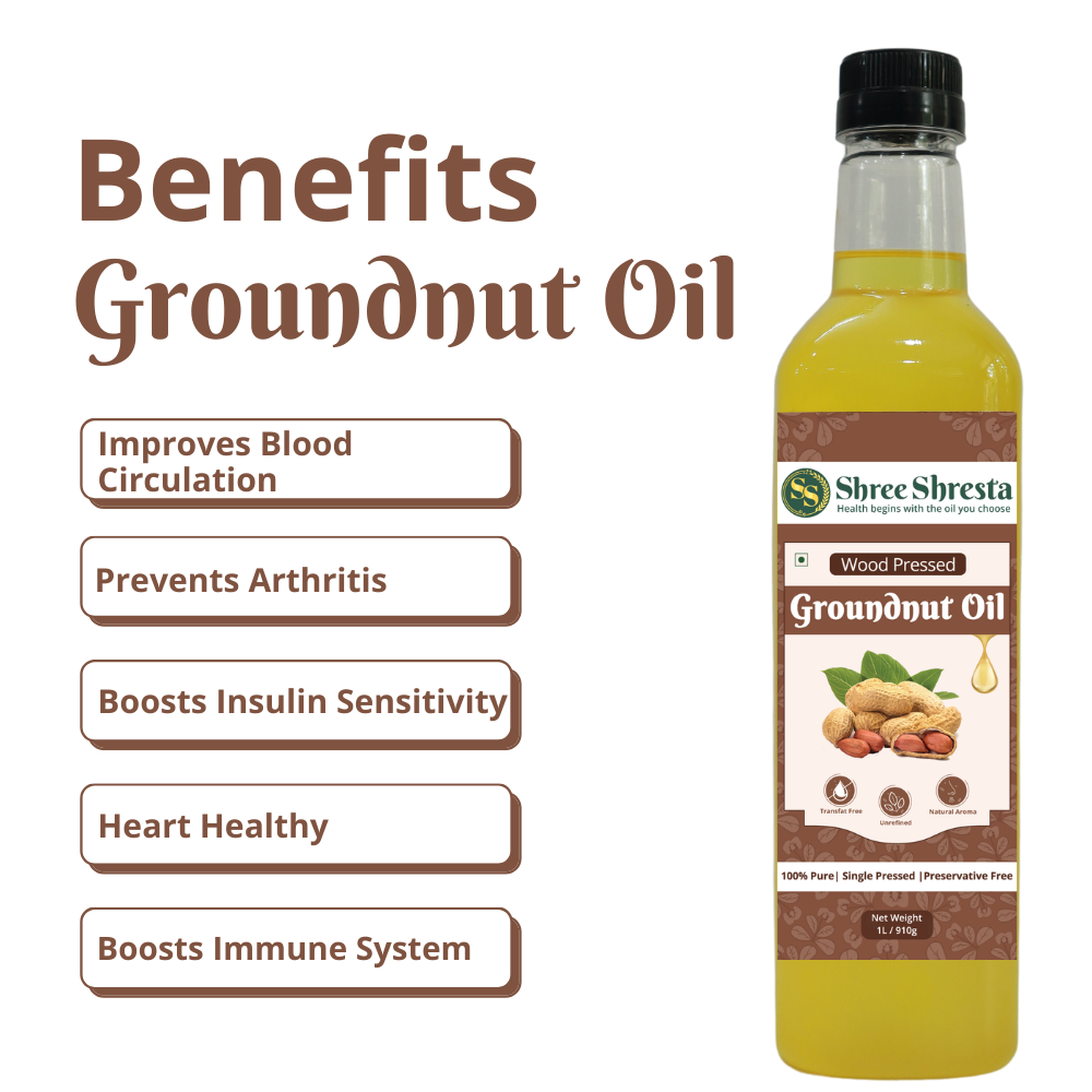 Wood-pressed Groundnut Oil