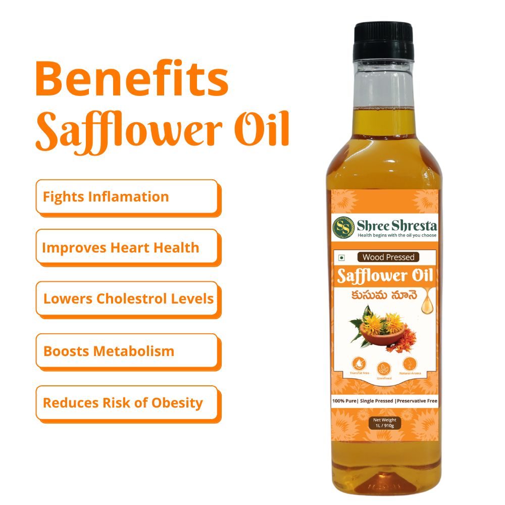 Wood-Pressed Safflower Oil (Kusuma)
