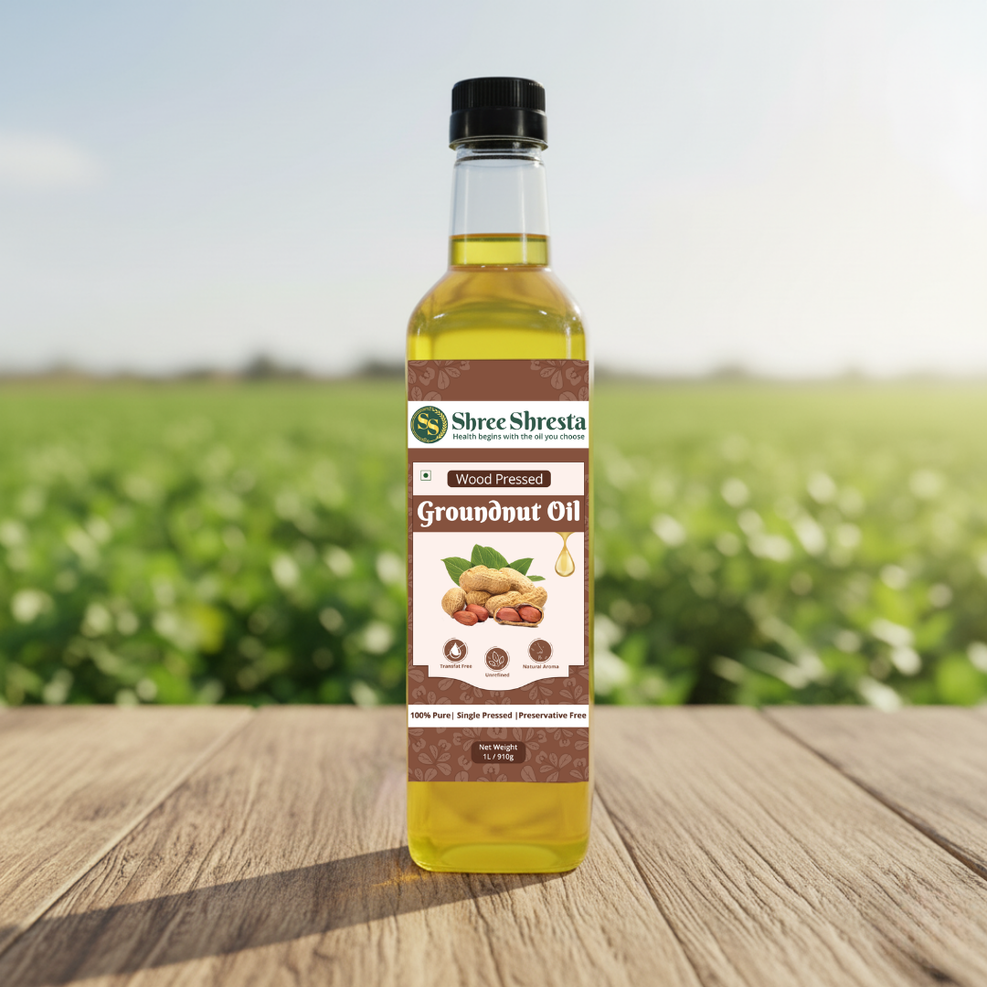 Wood-pressed Groundnut Oil