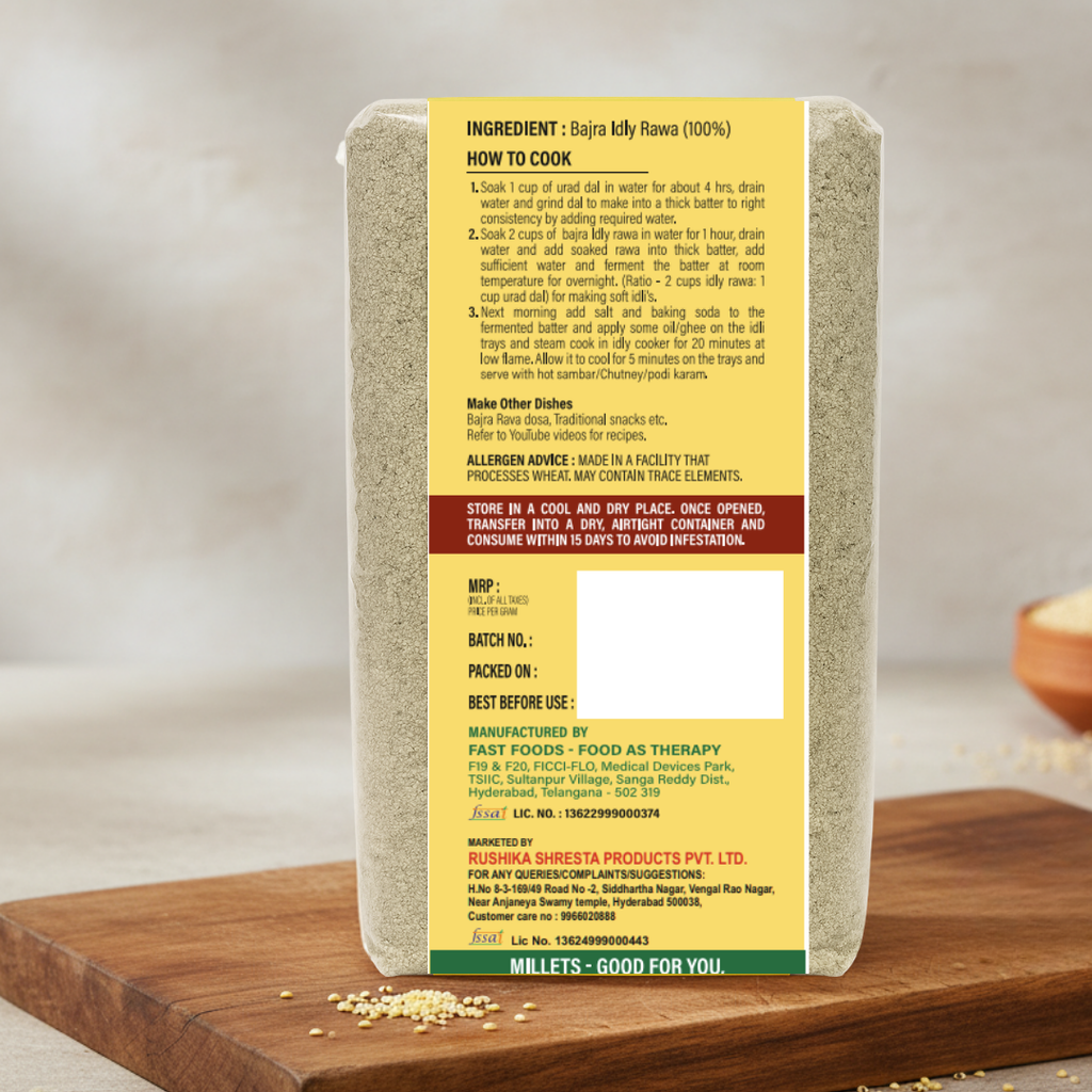 Bajra Idly Rawa (Sajja)