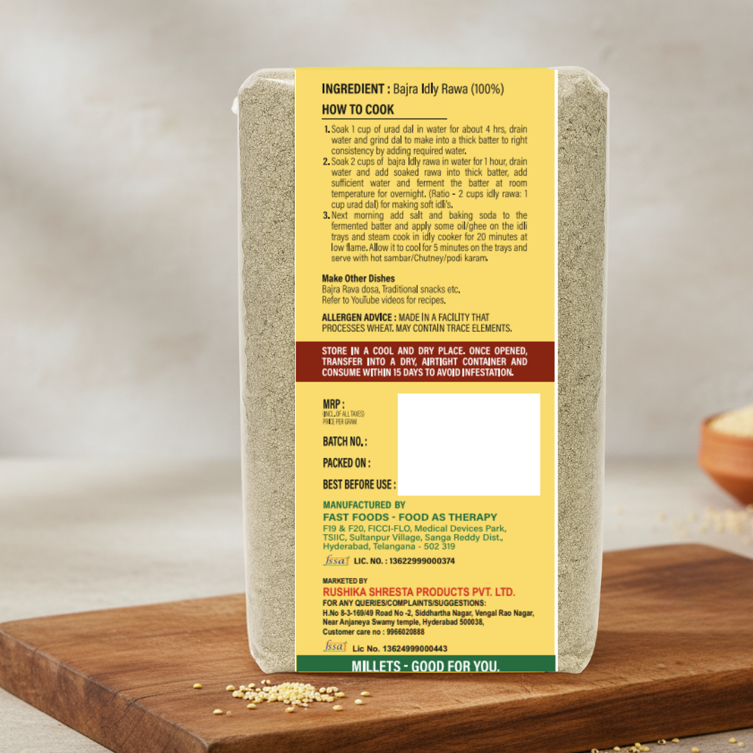 Bajra Idly Rawa (Sajja)