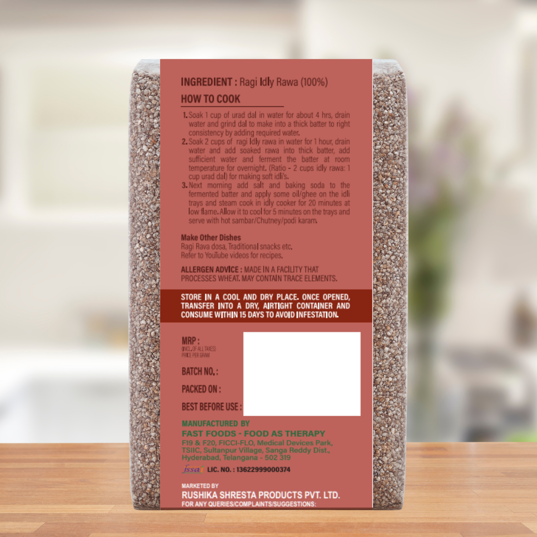 Ragi Idly Rawa