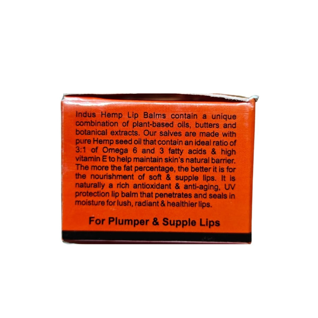 INDUS Hemp Lip Balm ANNATTO & ORANGE