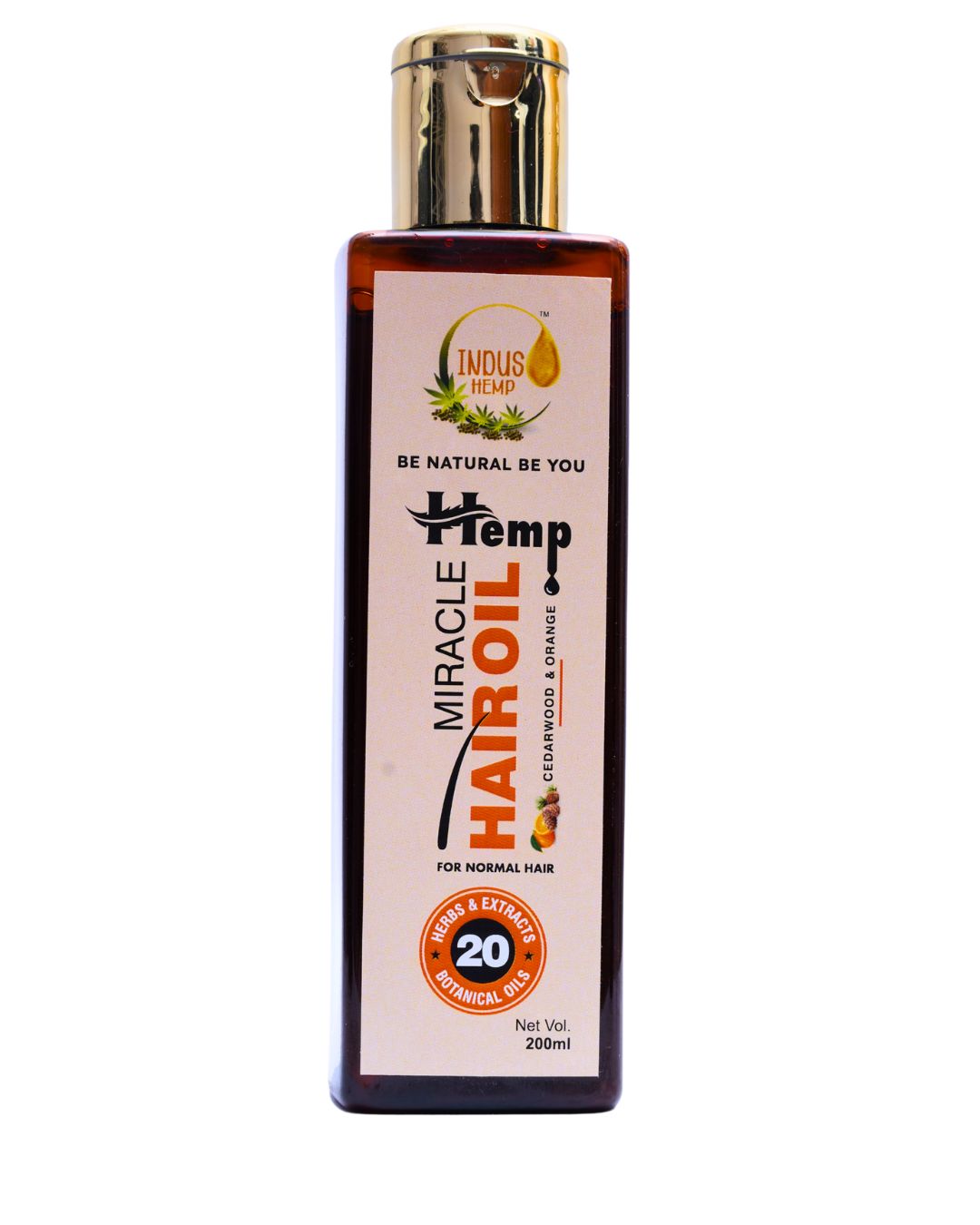 INDUS HEMP Miracle Hair oil, Cedarwood & Orange