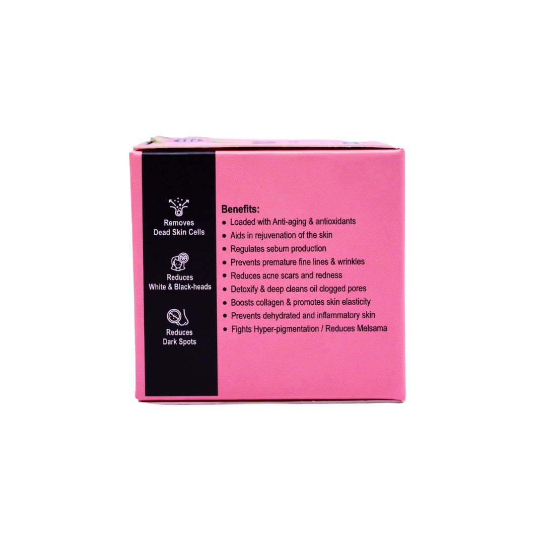 INDUS HEMP Gulab Shazira Rubia, 4-in-1 Skin Refining Exfoliator