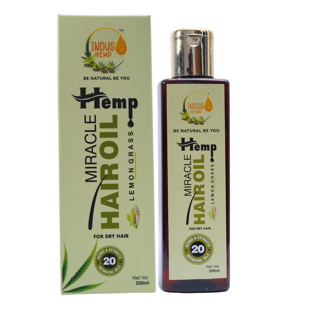 INDUS HEMP Miracle Hair Oil, LemonGrass
