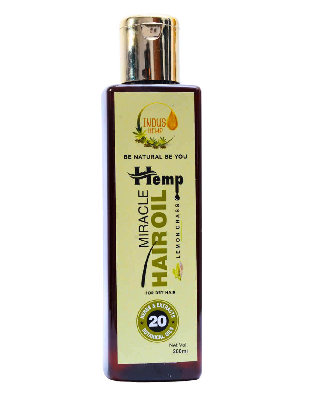 INDUS HEMP Miracle Hair Oil, LemonGrass
