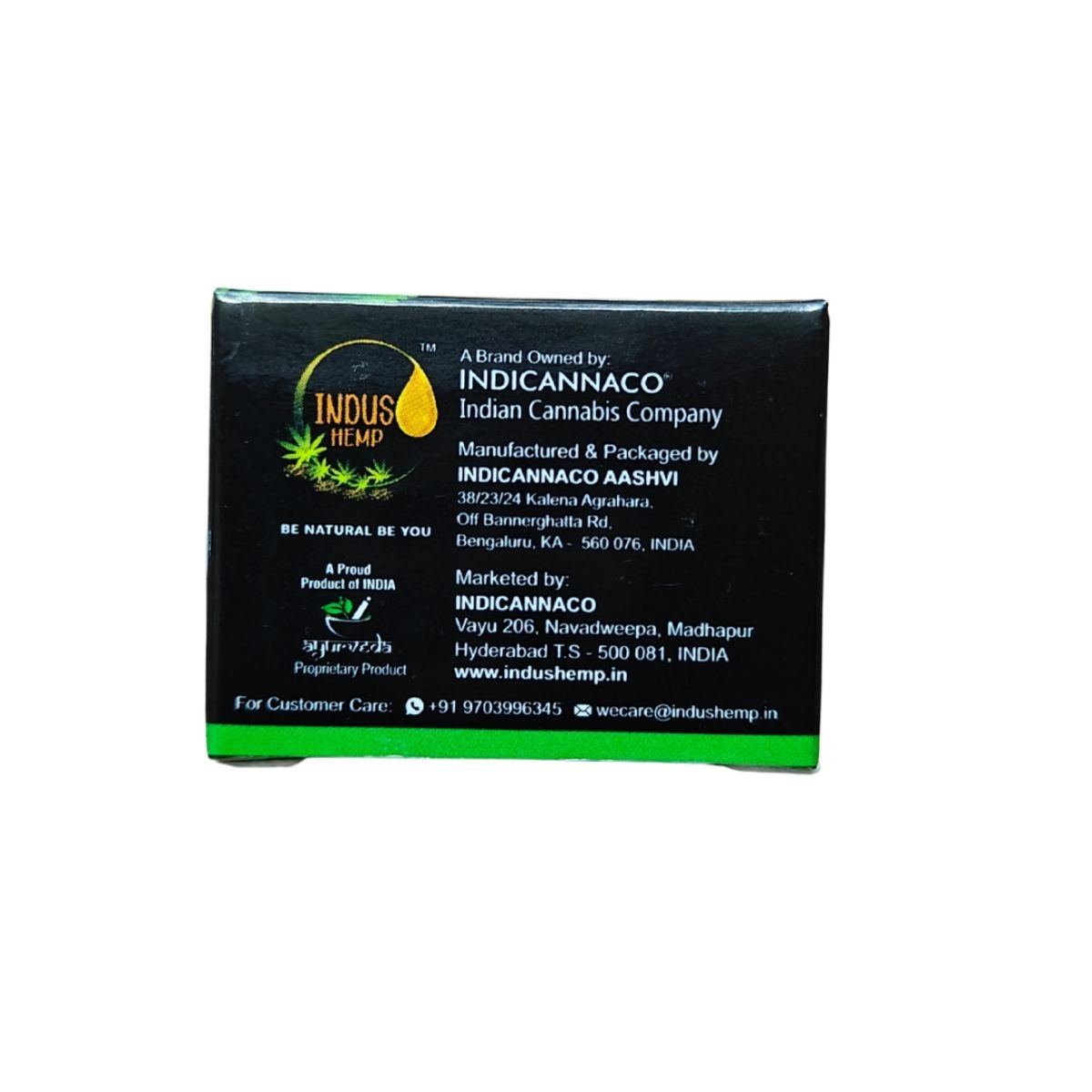 INDUS HEMP Lip Balm LIQUORICE & GINGER MINT