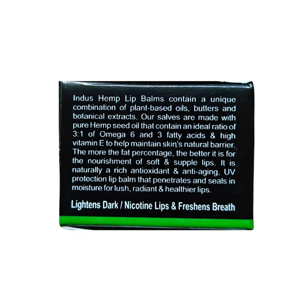 INDUS HEMP Lip Balm LIQUORICE & GINGER MINT