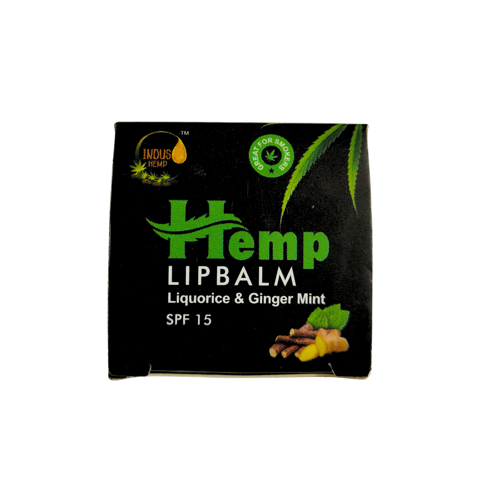INDUS HEMP Lip Balm LIQUORICE & GINGER MINT