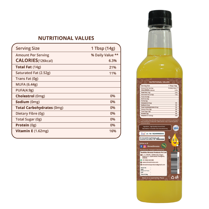 Wood-pressed Groundnut Oil Wood-pressed Groundnut Oil