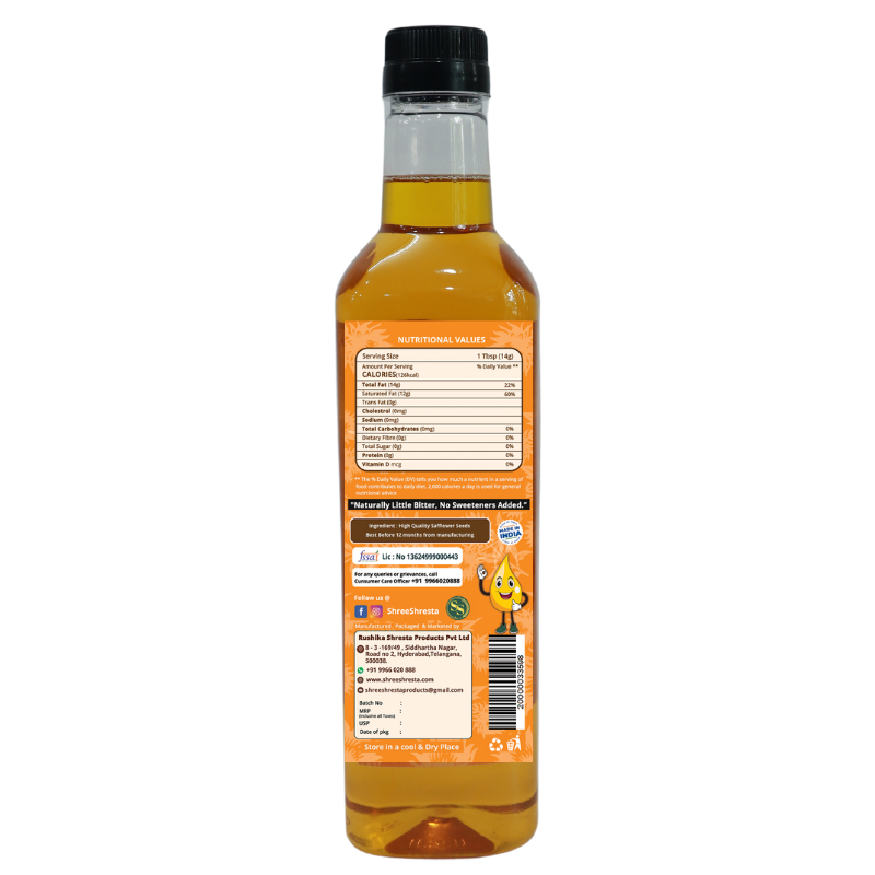 Wood-Pressed Safflower Oil Wood-Pressed Safflower Oil